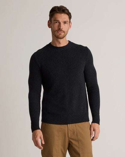 Luxe Baby Cashmere Crewneck Sweater - S / Heather Pewter