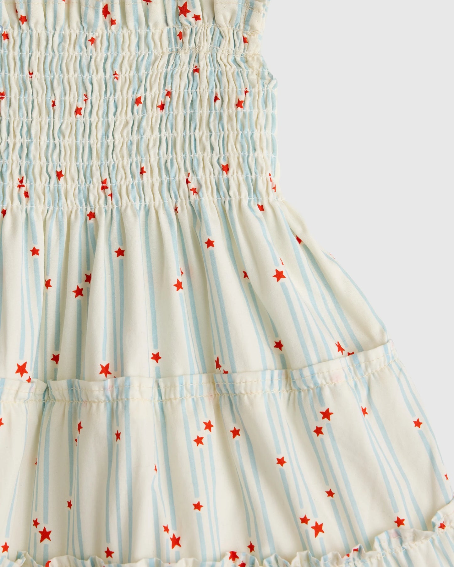 100% Organic Cotton Poplin Smocked Dress - 3-6M / Wisteria Floral