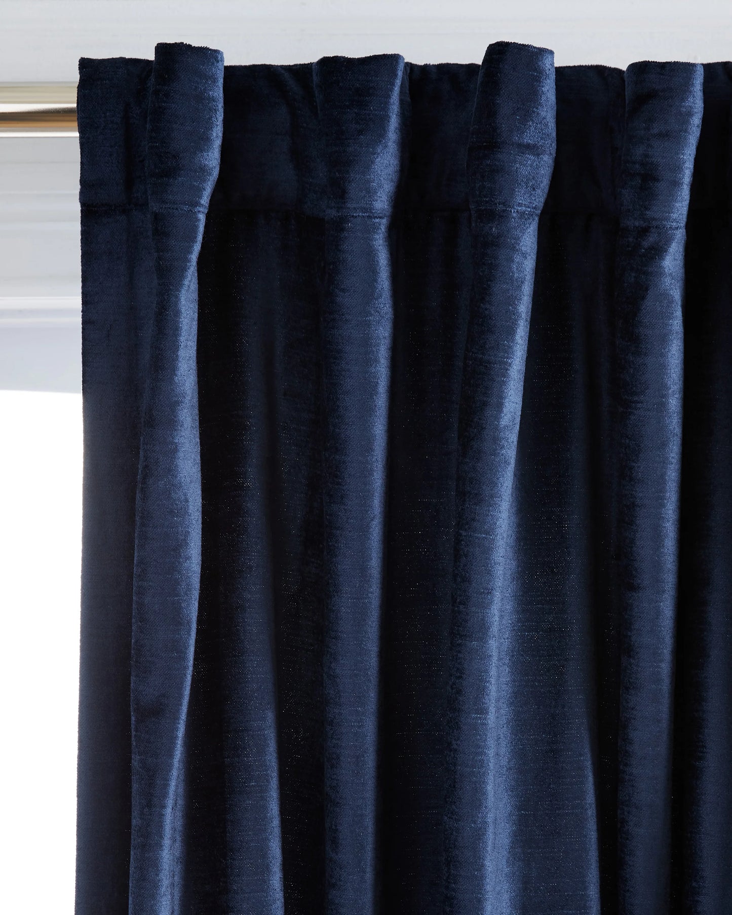 Luster Velvet Curtain - Single Panel - 48x84 / Champagne