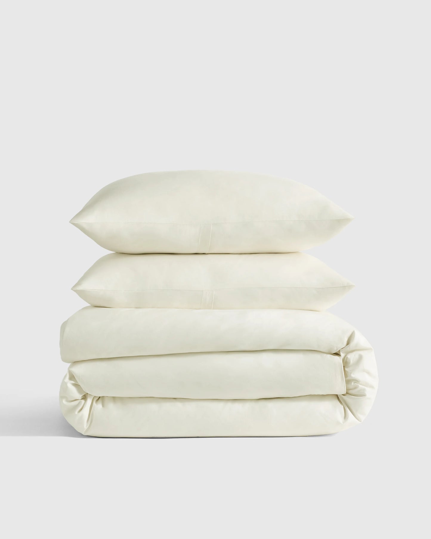 Organic Crisp Percale Duvet Cover Set - Twin / Espresso