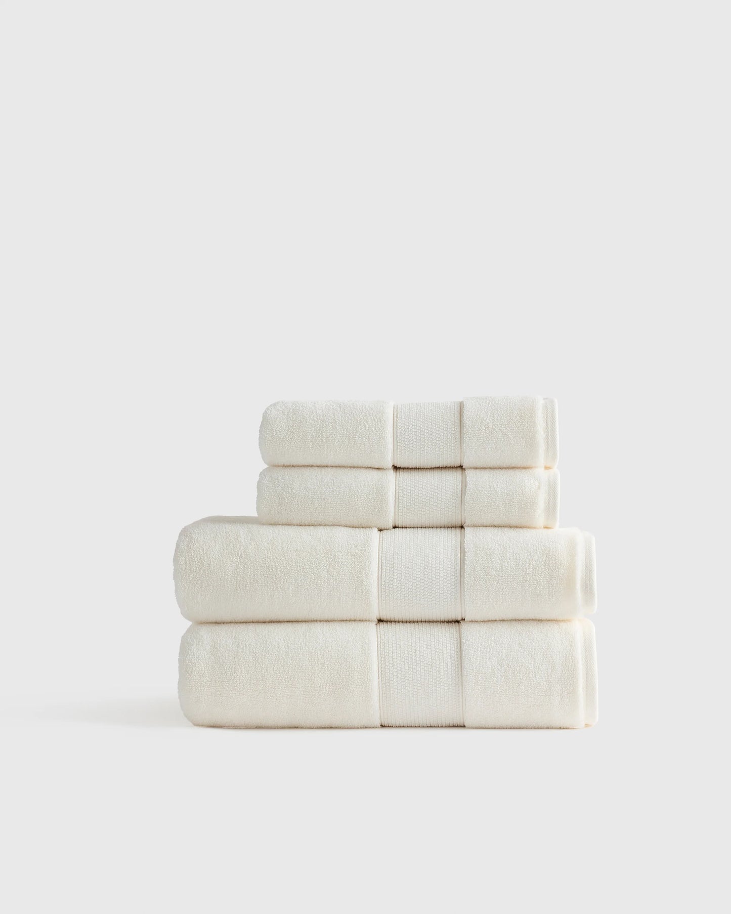 Classic Organic Turkish Cotton Bath Bundle (4 pieces) - One Size / White