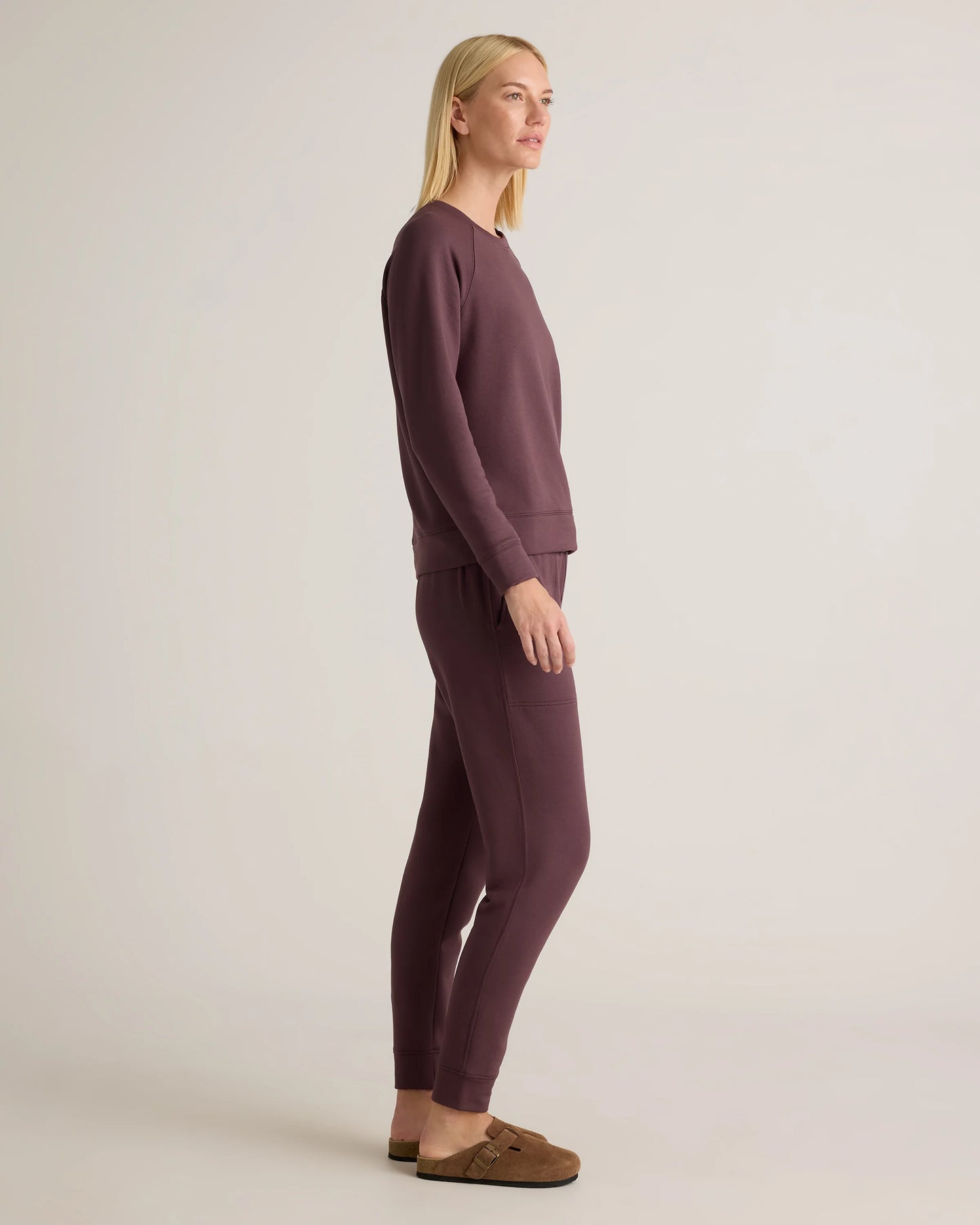 SuperSoft Fleece Crew - XS / Smoked Thyme Green