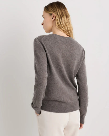 Mongolian Cashmere Crewneck Sweater - XS / Ivory