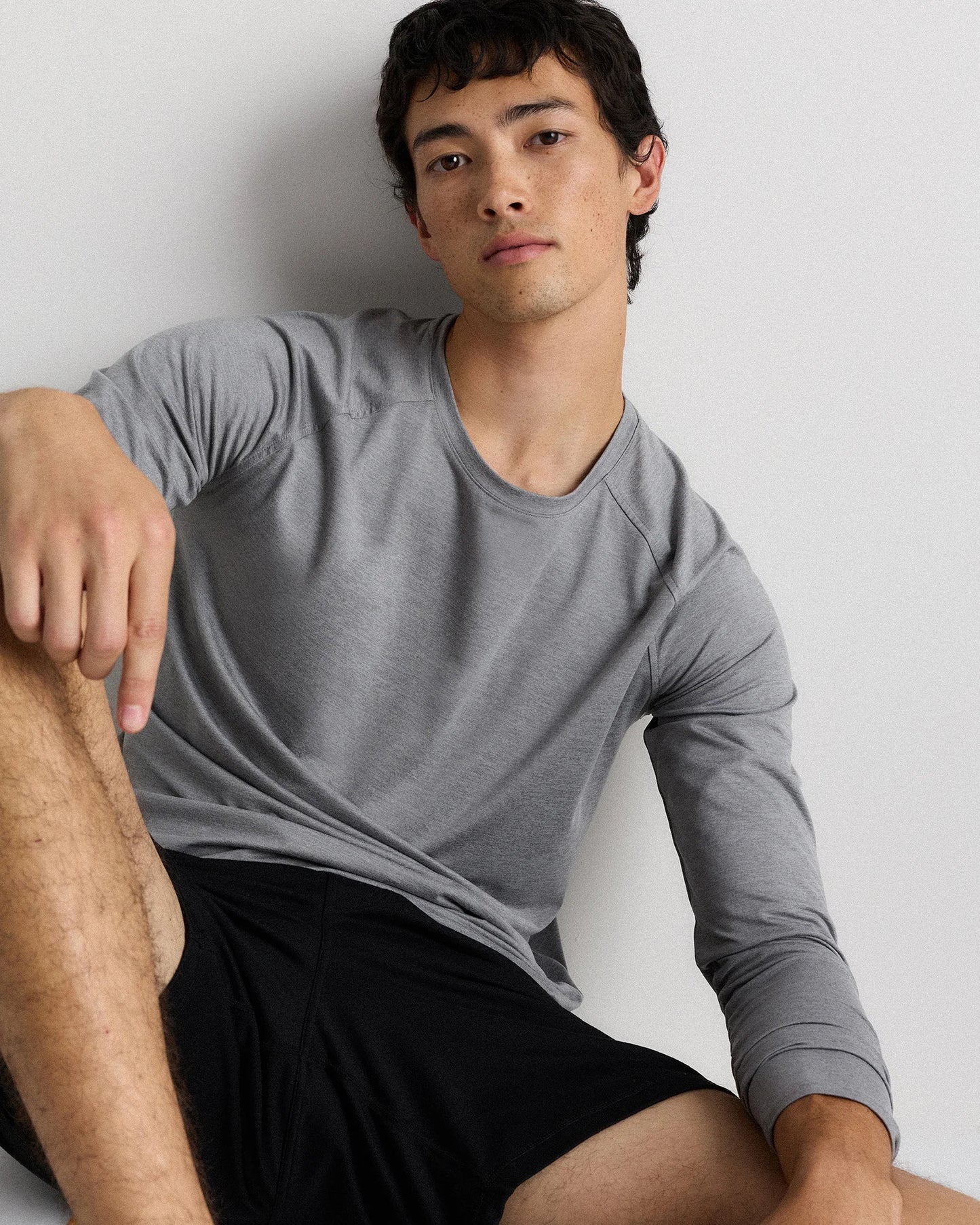 Flowknit Breeze Performance Long Sleeve Tee - XS / Heather Grey