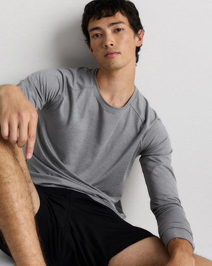 Flowknit Breeze Performance Long Sleeve Tee - XS / Heather Grey