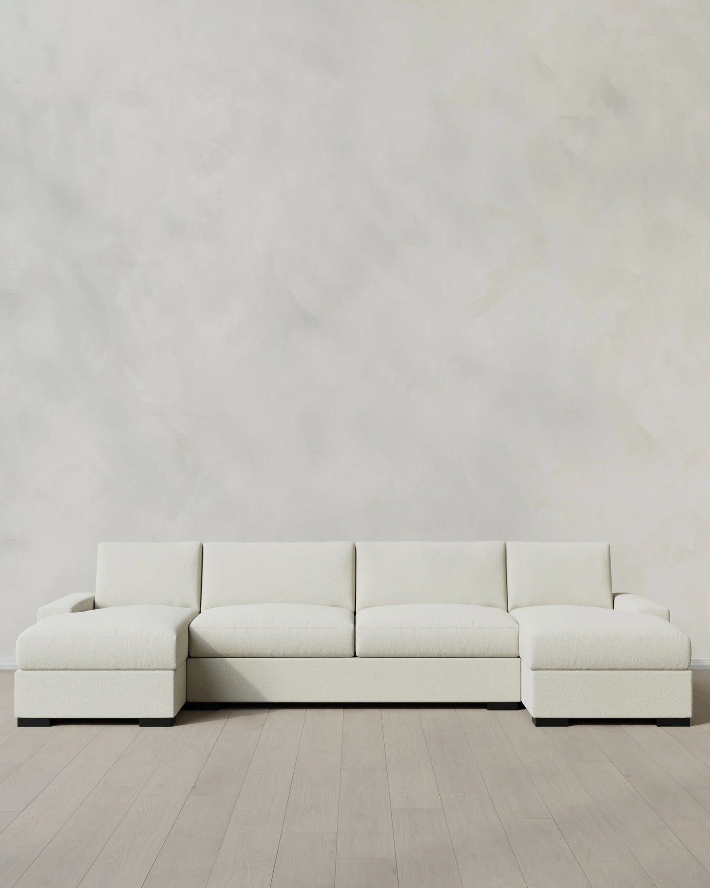 Stillman U Sectional in Performance Basketweave - One Size / Flax