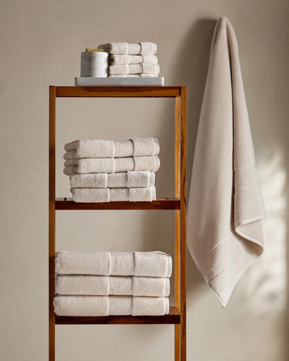 Classic Organic Turkish Cotton Washcloth (Set of 4) - One Size / White