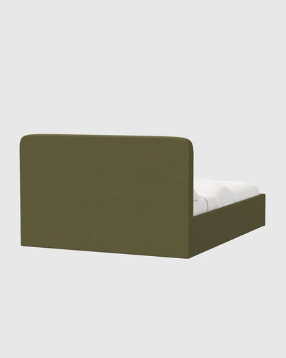100% Linen Curved Bed - Full / Canvas