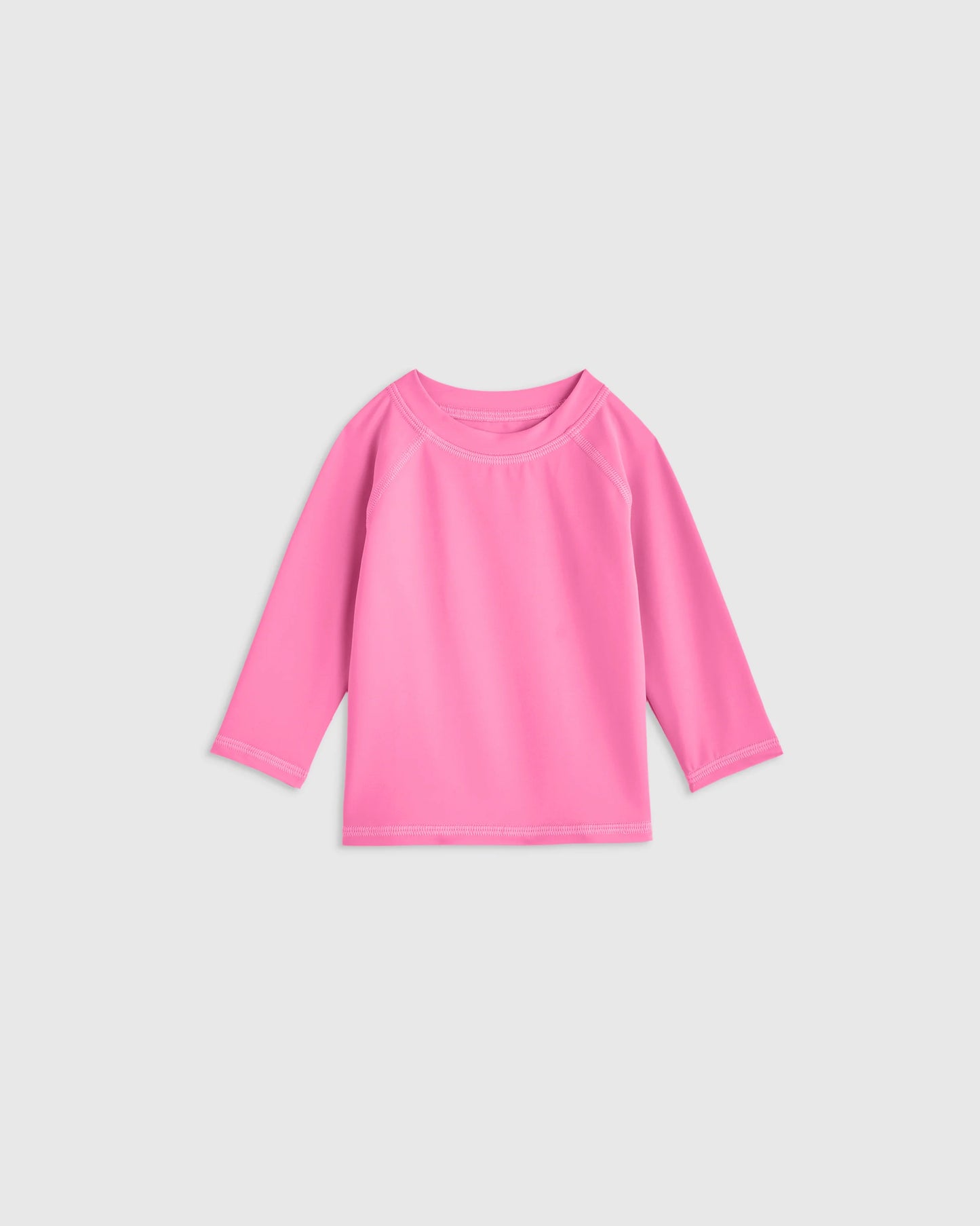 Long Sleeve Raglan Rash Guard - 6-9M / Island Aqua