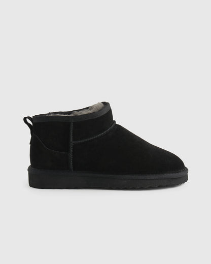 Australian Shearling Mini Boot - 6 / Black