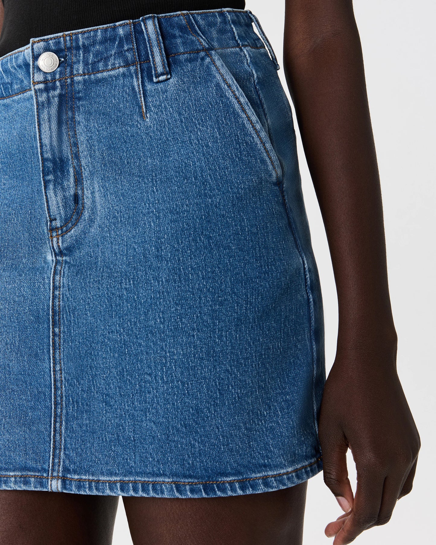 Stretch Denim Mini Skirt - 24 / Obsidian Blue