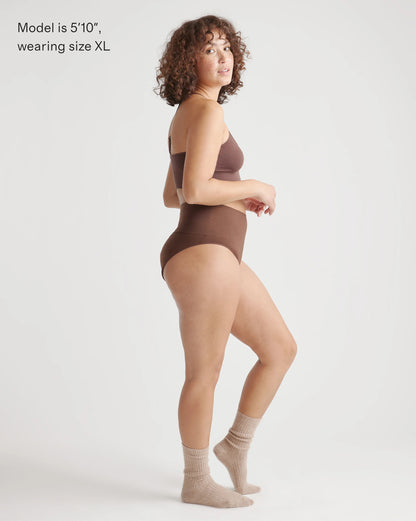 Shaping High-Waisted Brief (3-Pack) - XS / Cocoa
