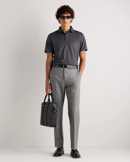 Commuter Stretch Pique Polo - S / Dark Coal