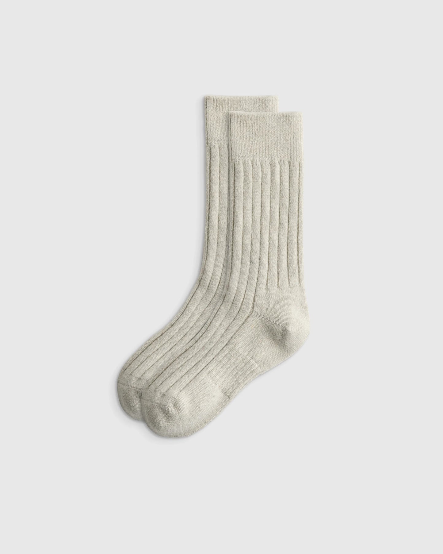 Merino Cashmere Blend Ribbed Crew Sock (3-Pack) - S / Solid Neutral Multi Pack