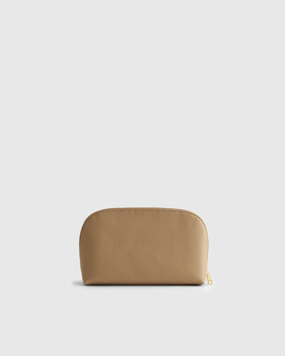Italian Leather Pouch Travel Set - One Size / Deep Navy