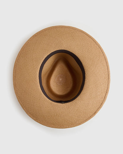 Toquilla Straw Wide Brim Panama Hat - S / Natural