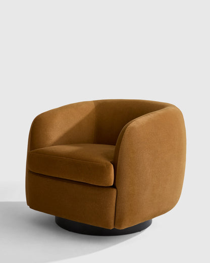 Performance Velvet Swivel Chair - One Size / Performance Velvet Taupe