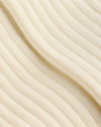 Organic Cotton Rib Tights (2-pack) - 12-24M / Ivory