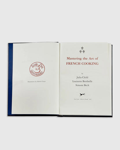 Julia Child Mastering the Art of French Cooking Navy Leather Bound Book - One Size / No Color