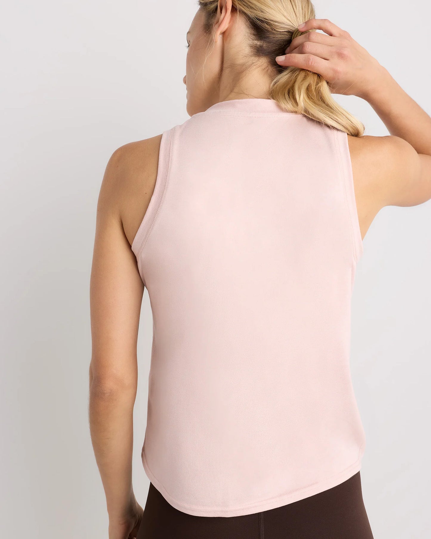 Flowknit Breeze High-Neck Tank - XS / Heather Deep Navy