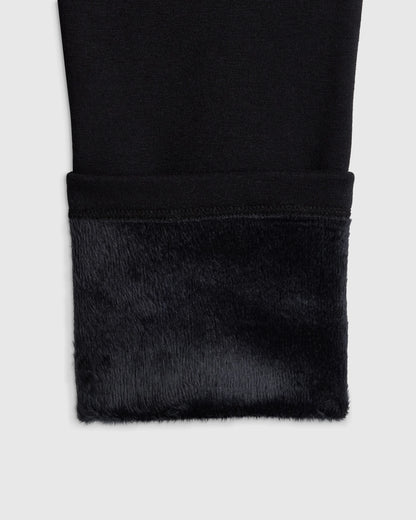 Fleece Lined Legging - 9-12M / Black