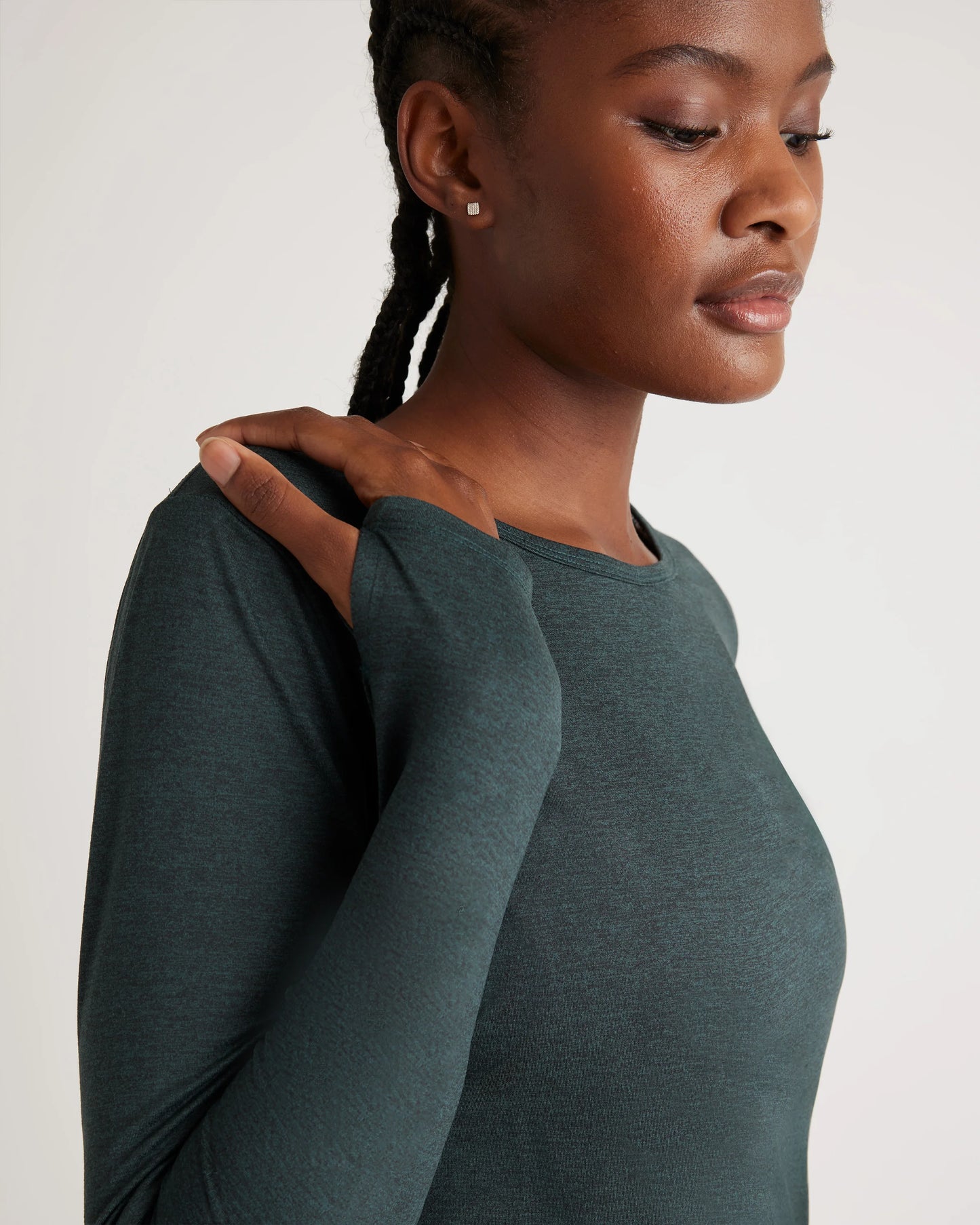 Flowknit Breeze Long Sleeve Top - XS / Heather Deep Navy