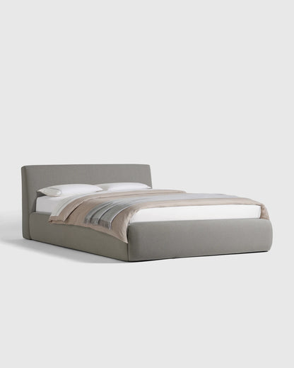 Plush Low Profile Platform Bed - Queen / Ivory