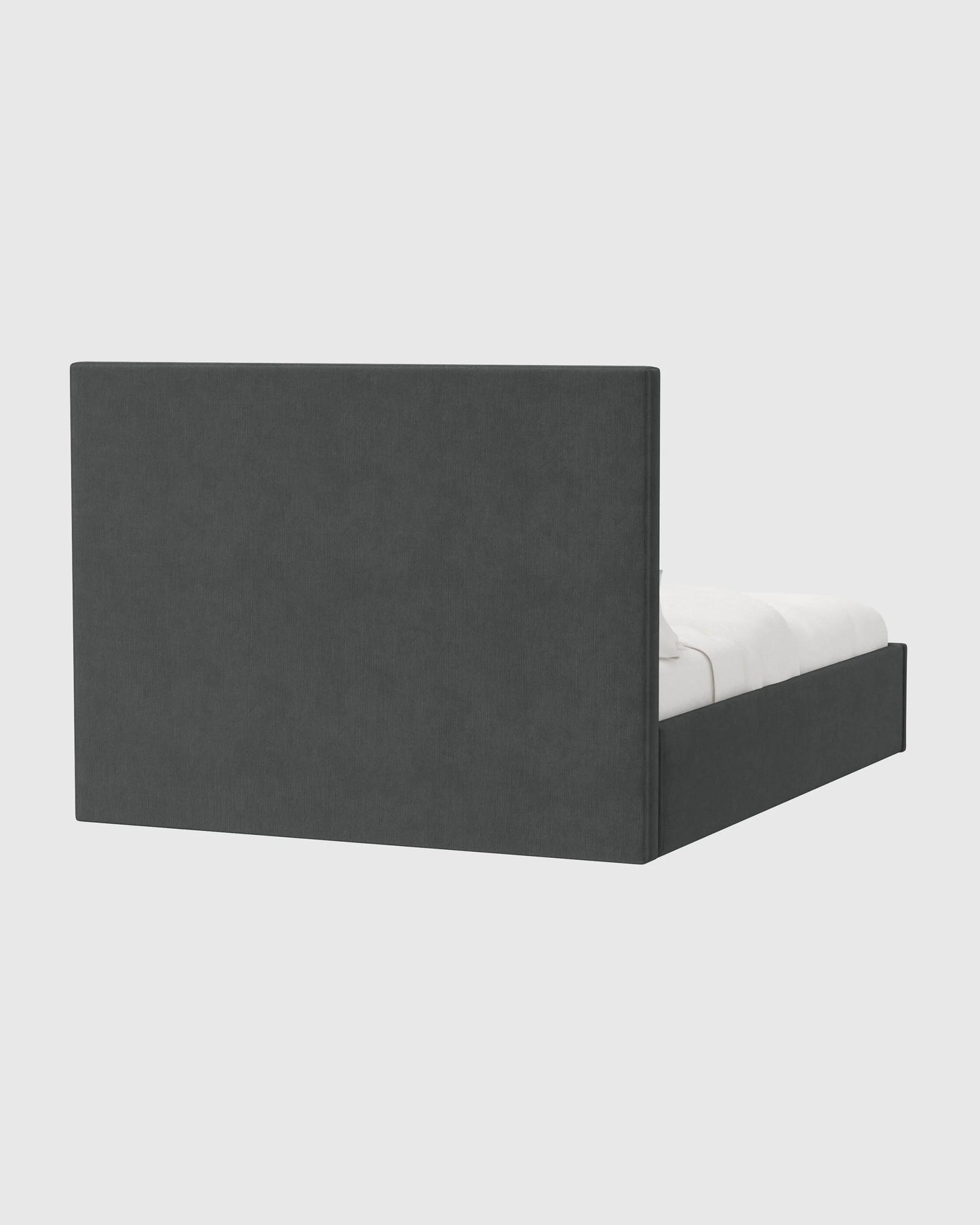 Square Bed in Performance Velvet - Full / Butterscotch