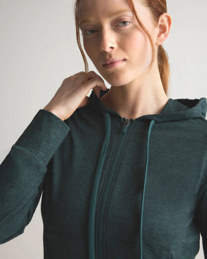 Flowknit Full-Zip Hoodie - XS / Heather Deep Navy