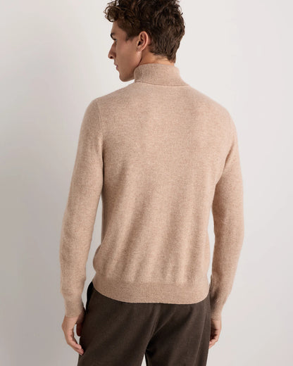 Mongolian Cashmere Turtleneck Sweater - S / Black