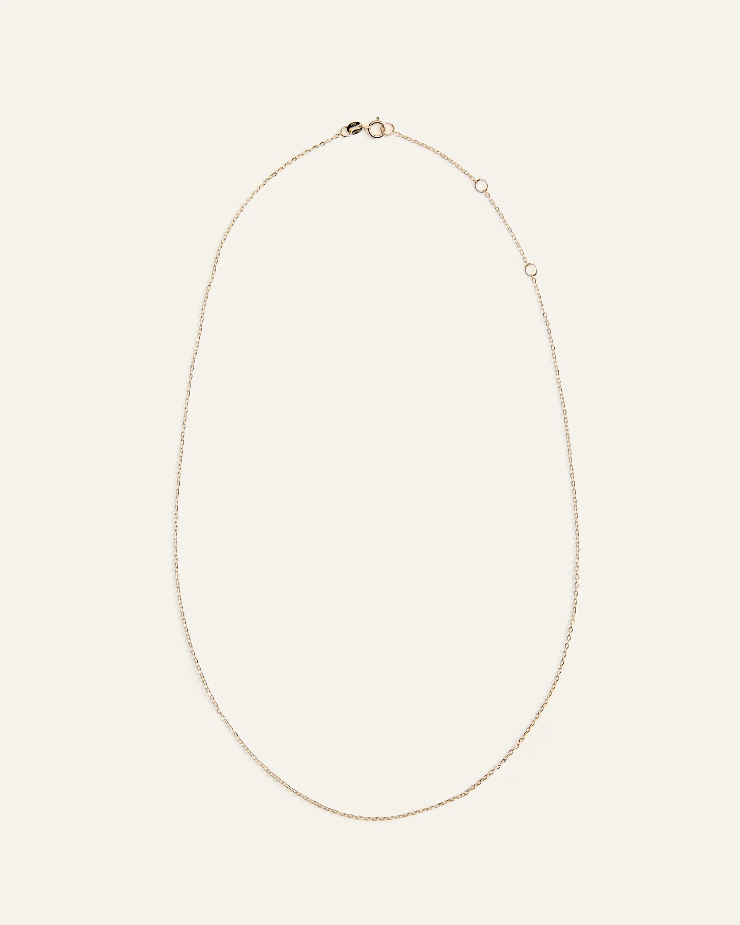 10K Gold Delicate Cable Chain Necklace - 14-16" / Yellow Gold