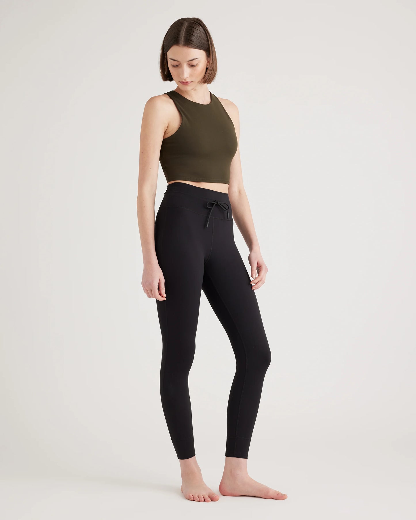 Ultra-Form High-Neck Cropped Tank - XS / Black Camo
