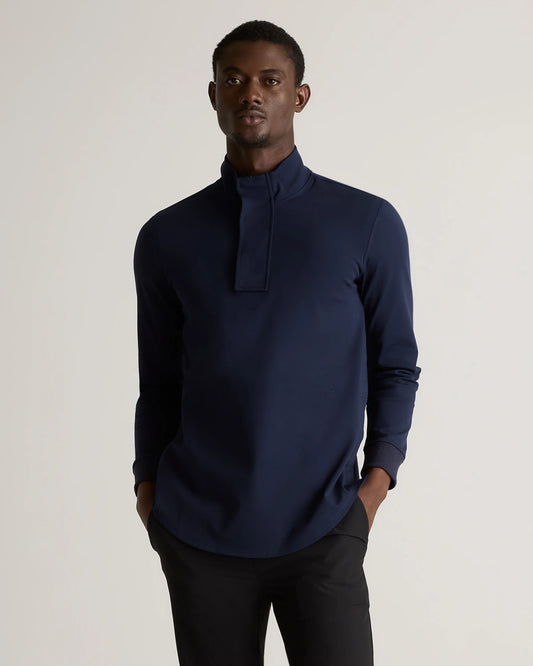 On Par Half-Zip Pullover - S / Deep Navy