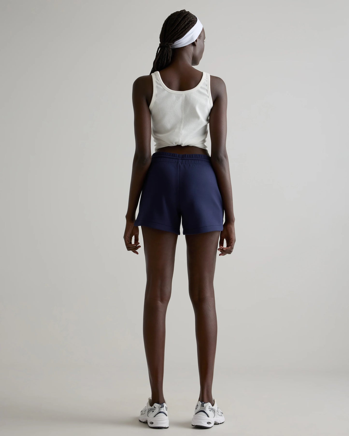 CloudComfort High-Rise Sweatshorts - XS / Pebble Beige