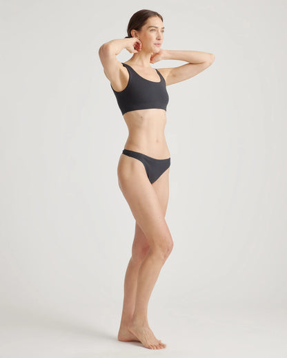 Organic Cotton Thong (6-pack) - XS / Mink