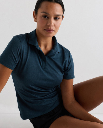 Flowknit Breeze Short Sleeve Polo - XS / Charcoal