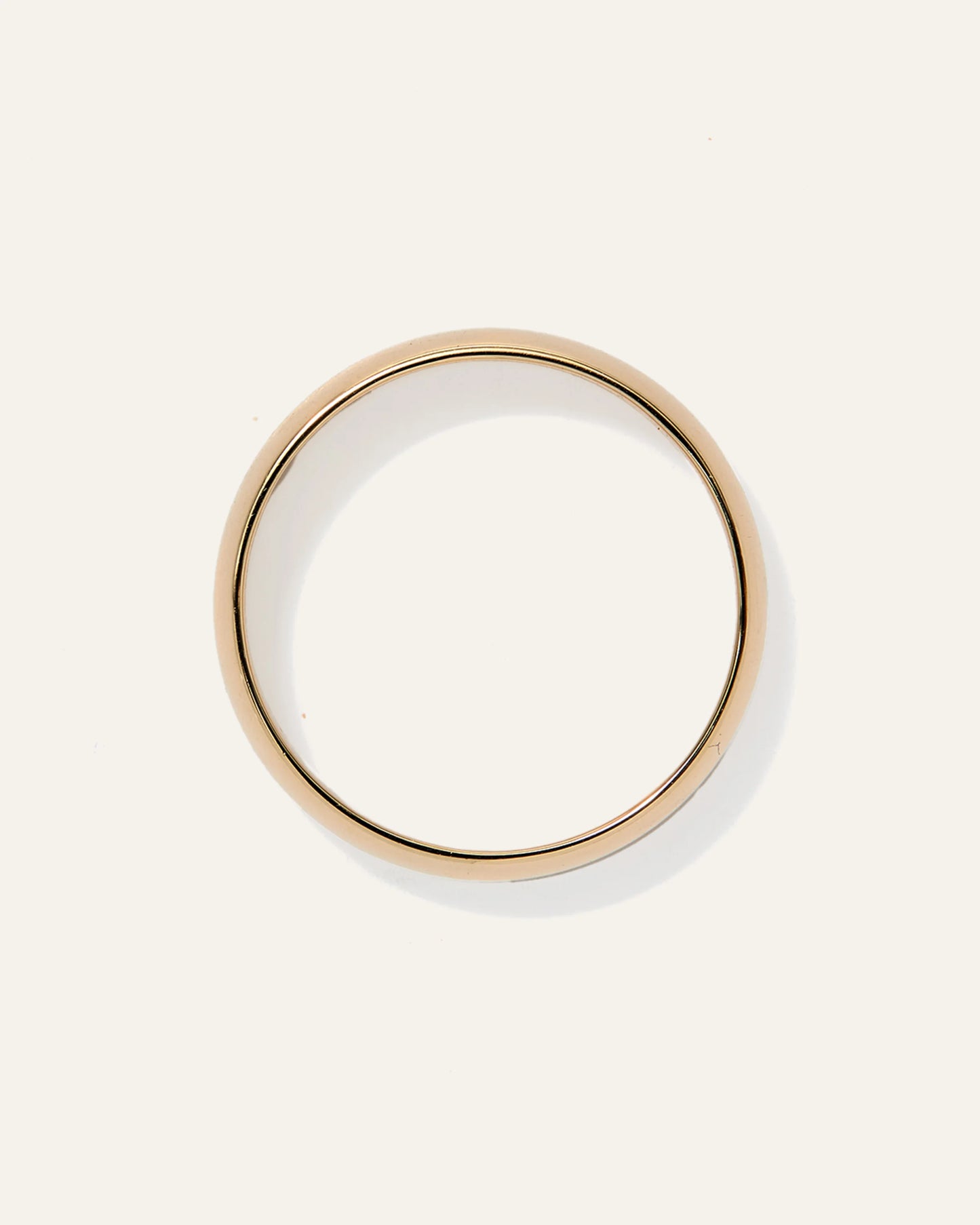Low Dome Band - 5mm - 6 / Yellow Gold