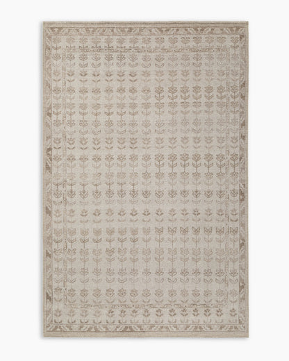 Mabel Hand-Knotted Wool Rug - 3' x 5' / Beige