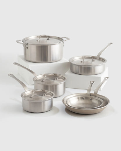 5-Ply Stainless Steel 10 Piece Cookware Set - One Size / No Color