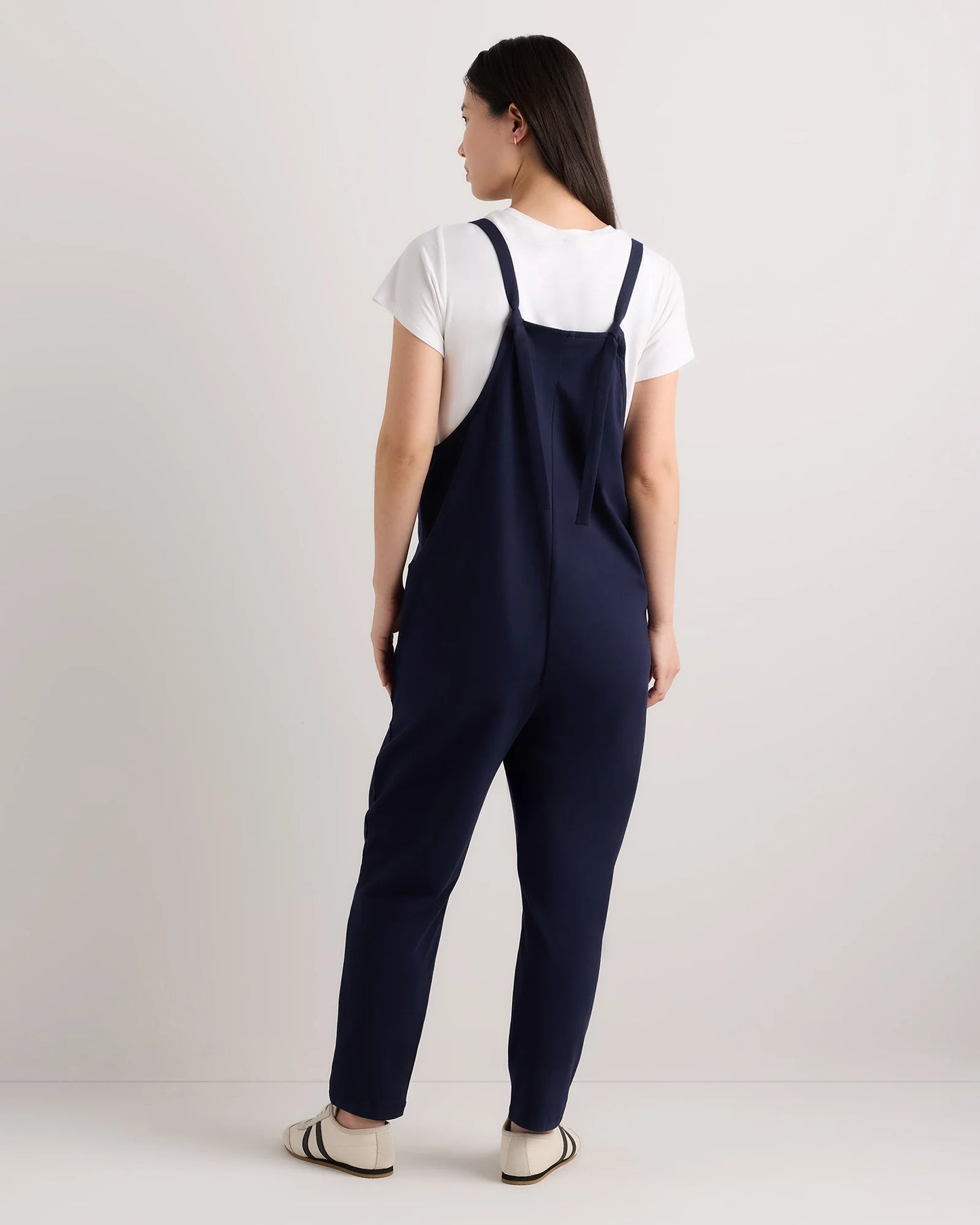 Organic Cotton Maternity Overalls - XS / Deep Navy