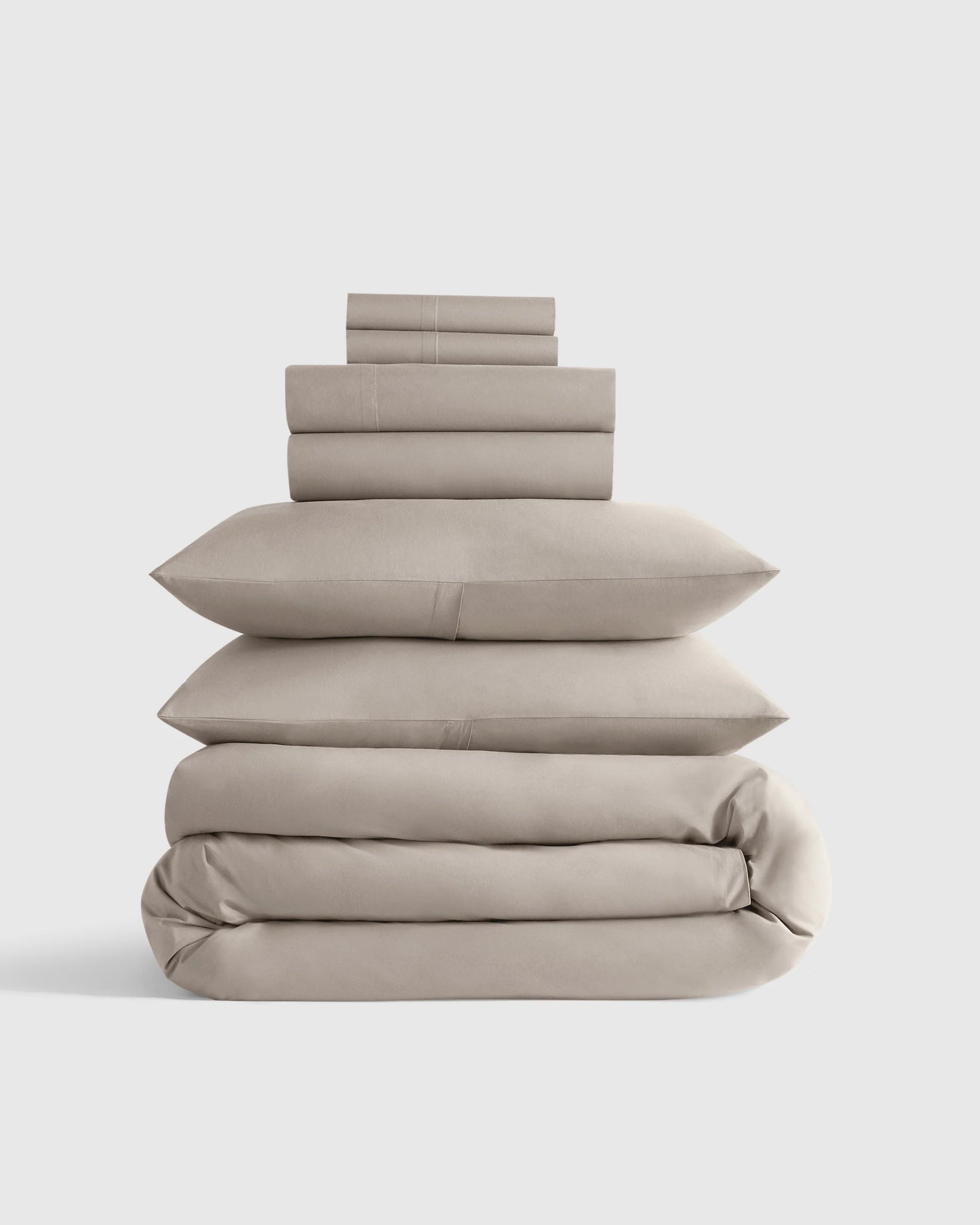 Organic Crisp Percale Deluxe Bedding Bundle - Twin / White