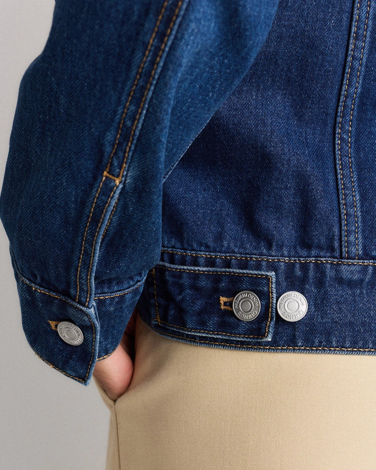 100% Organic Cotton Denim Jacket - XS / Indigo Blue
