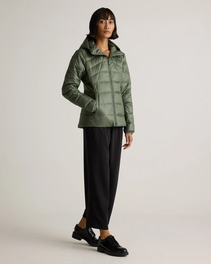 Lightweight Down Packable Puffer Hooded Jacket - XS / Navy