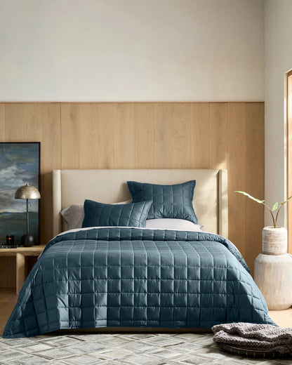 Bamboo Box Quilt Set - Twin / Sage