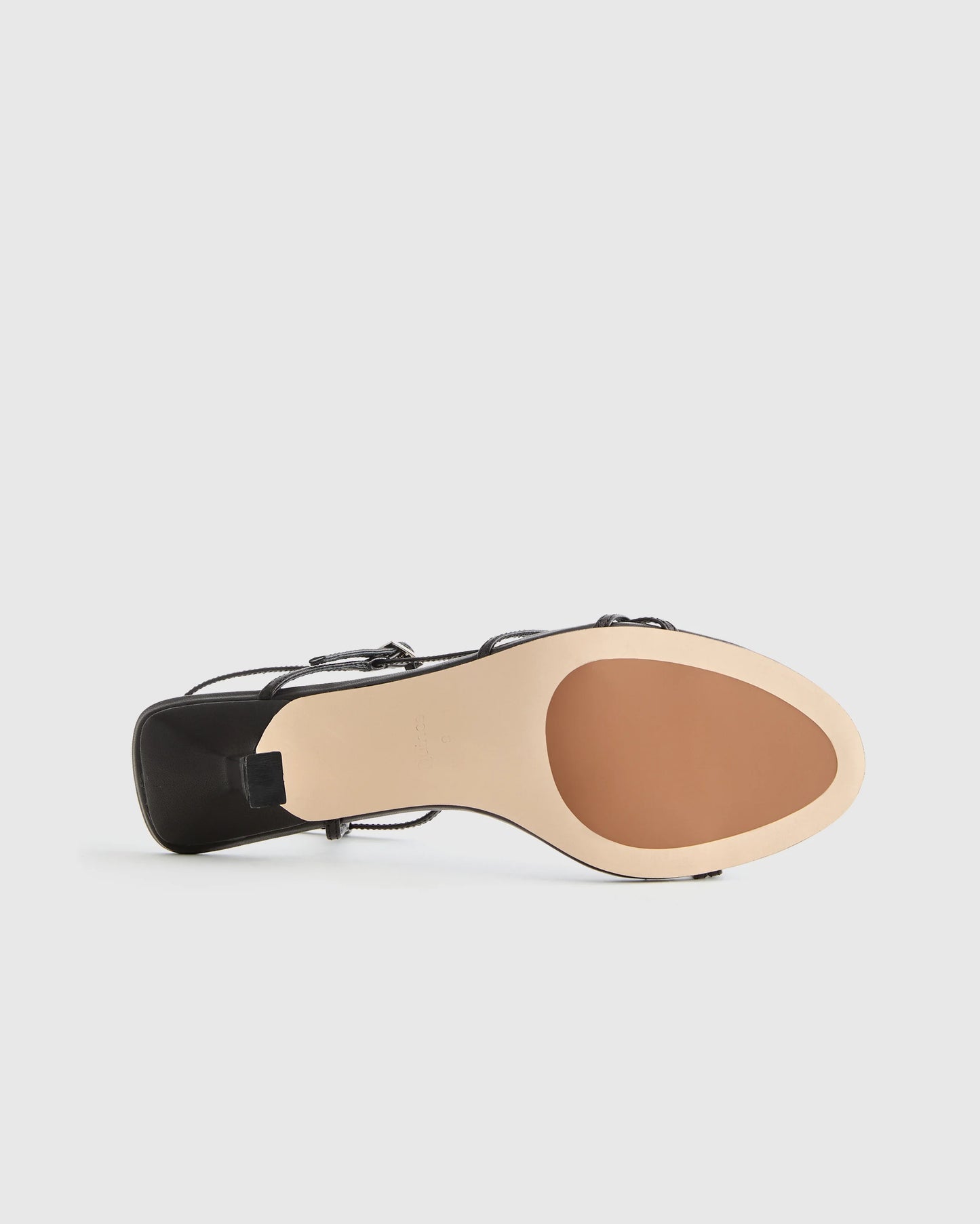 Italian Leather 70mm Strappy Heel - 5 / Metallic Gold