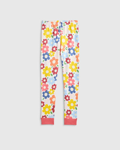 100% Organic Cotton Short Sleeve and Pant Pajama Set - 6 / Planets