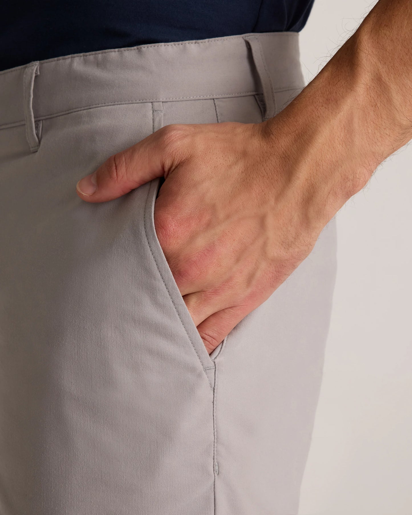 Organic Cotton Coolmax® Chino Shorts - 9" - 30 / Gravel