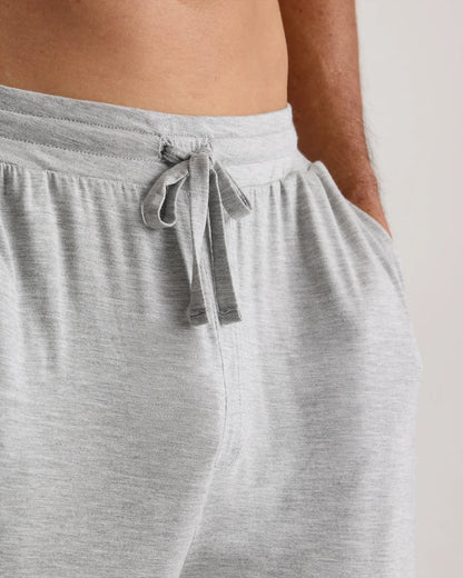 Bamboo Jersey Lounge Jogger - S / Heather Grey