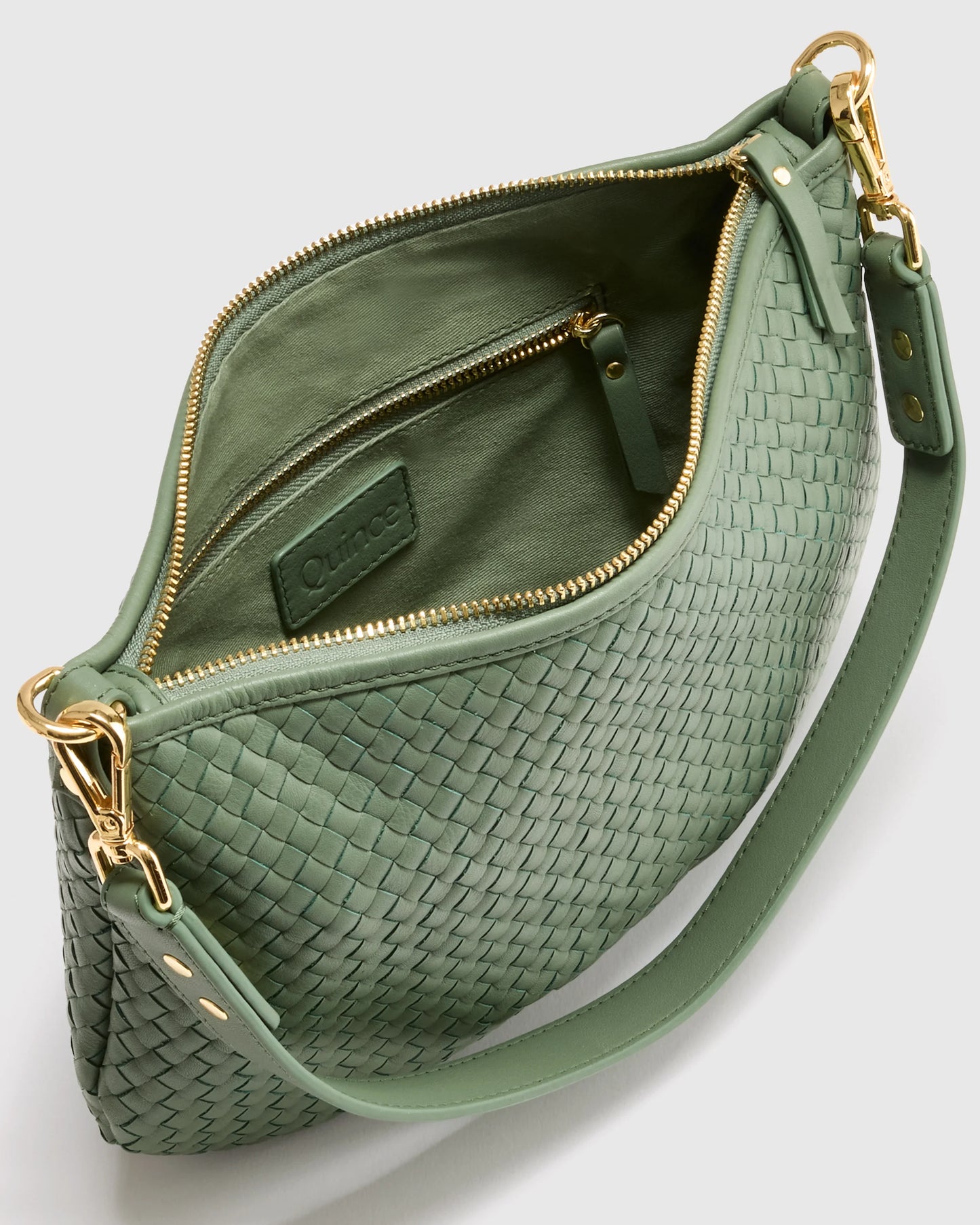 Sloane Handwoven Mini Shoulder Bag - One Size / Cognac