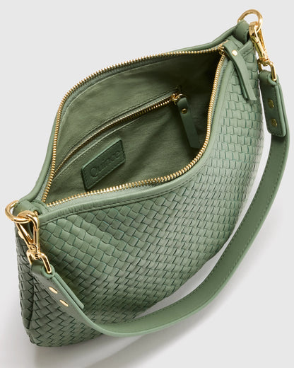 Sloane Handwoven Mini Shoulder Bag - One Size / Cognac